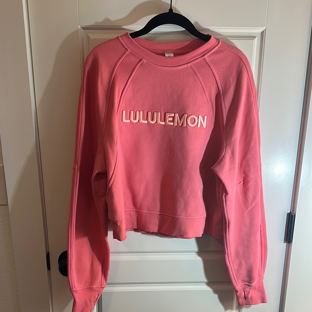 lululemon Scuba oversized Coral Sweatshirt